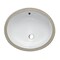 Eago EAGO BC224 White Ceramic 18"x15" Undermount Oval Bathroom Sink BC224 - alternate 10